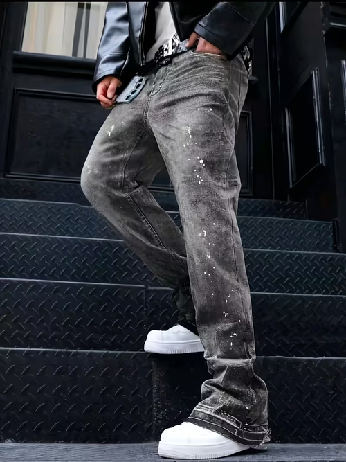 Jeans Vintage Lavados Desgastados