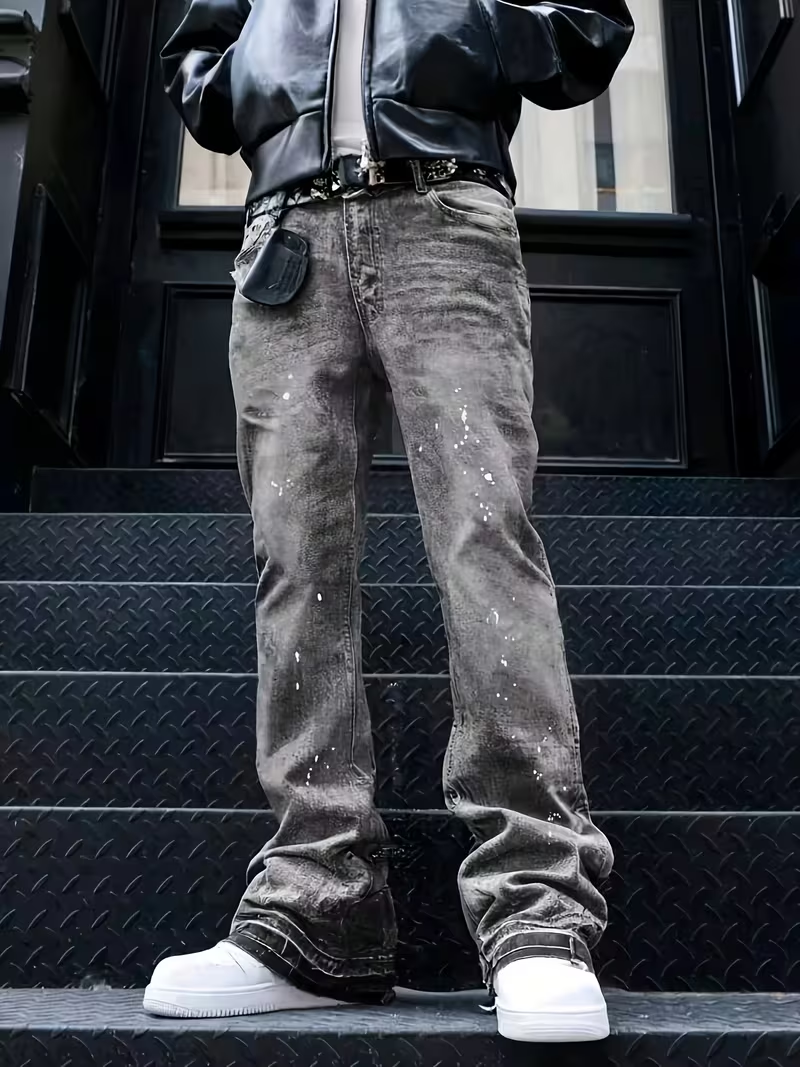 Jeans Vintage Lavados Desgastados